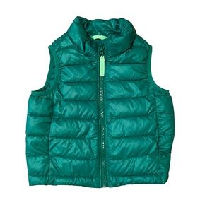 Primary Toddler Lightweight Puffer Vest Size 2 Green "Grass" Color